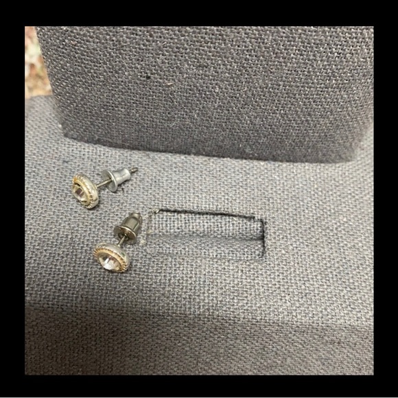 Vintage DS leaf shape pendant crystals & blk sterling 925 necklace w/ earrings - Picture 15 of 15